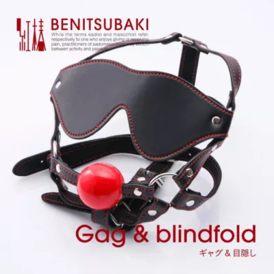 Маска на глаза с кляпом "Kurenai Gag Blind"