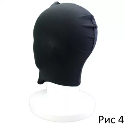 Маска на голову "Black Mask Mouth Hole"