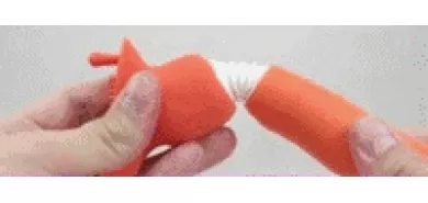 Массажер половых губ и клитора ''Shiru Mini Omu''