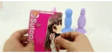 Анальная пробка "Colorful Pit Sutoppi Purple"