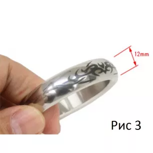 Эрекционное кольцо "Metal Cock Ring M size"