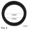 Эрекционное кольцо "REGNO Silicone Ring BLACK"