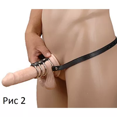 4 кольца на ремне "Cock Ring Harness 4RINGS"