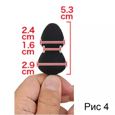 Кольцо с анальным плагом "Baibur S size"