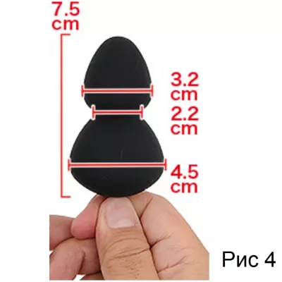 Кольцо с анальным плагом "Baibur M size"