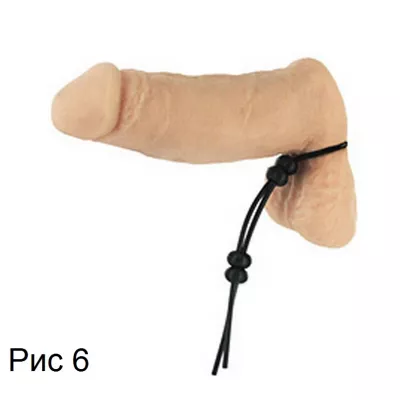 Утяжка члена и мошонки "4WAY Adjustable CockTie"