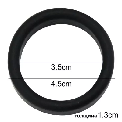 Эрекционное кольцо "REGNO Silicone Ring BLACK"
