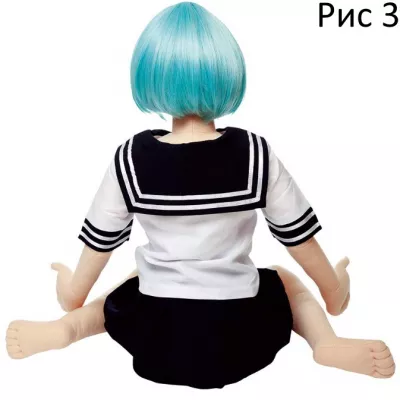 Парик голубой "Angel Doll Long Blue Wig"