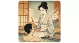 Кто такие юна — популярные японские банщицы эпохи Эдо?