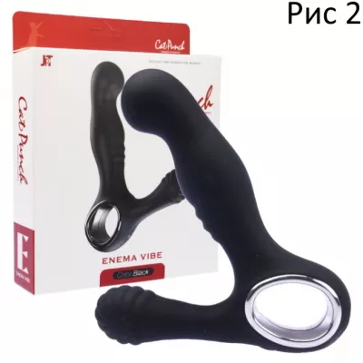 Вибратор для простаты и промежности ''Cat Panchi Enema Black''
