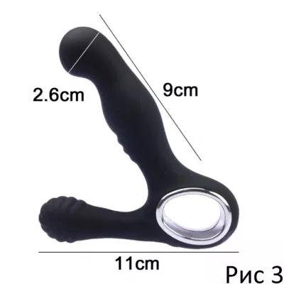 Вибратор для простаты и промежности ''Cat Panchi Enema Black''