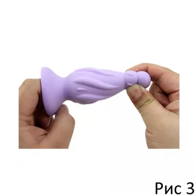 Анальная пробка "Colorful Pit Sutoppi Purple"