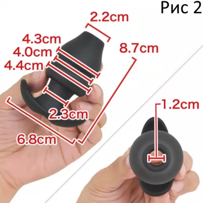 Анальная втулка сквозная "Mushhole Plug M"