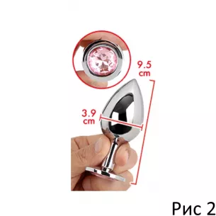 Пробка с кристаллом "Shiru Jewelry Plug L"