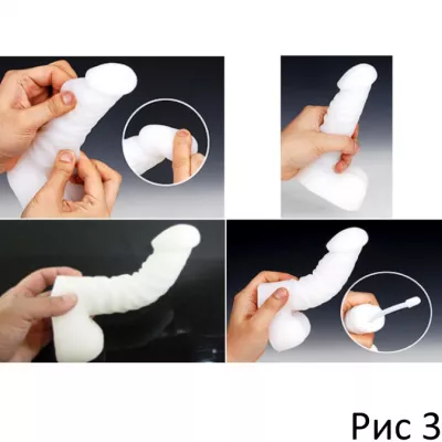 Гнущийся фаллоимитатор "White Cock Professor L"