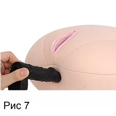 Фаллоимитатор полый "Boss Silicone Dirudo M"
