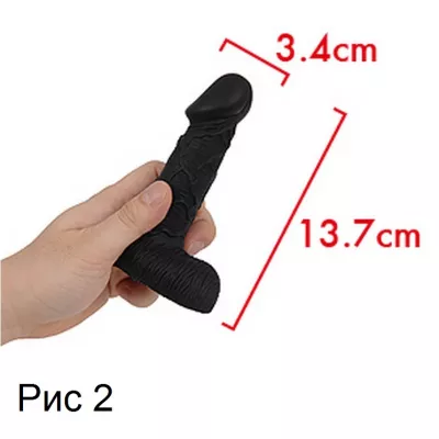 Фаллоимитатор полый "Boss Silicone Dirudo M"
