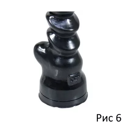Фаллоимитатор "Arab Suction Hard Black L"