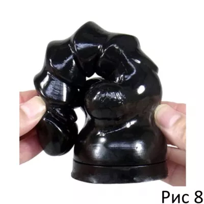 Фаллоимитатор "Arab Suction Hard Black M"