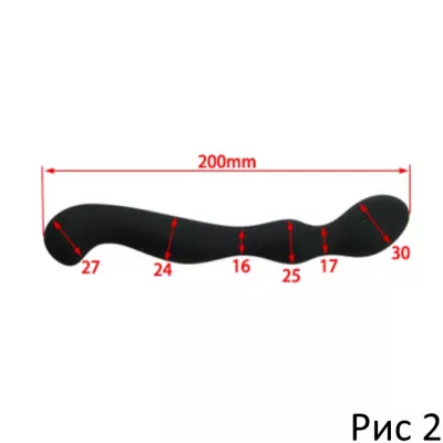 Двухголовый стимулятор "Boss Silicone Wand Type C"