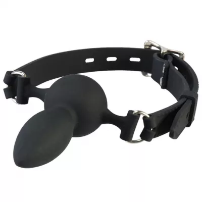 Кляп с анальной пробкой "Captive Premium Anal Cuffs"