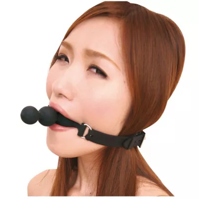 Кляп с фаллоимитатором "Prisoner Premium Ball Cuffs"