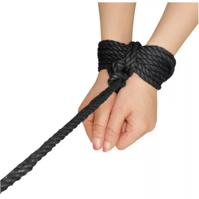 Веревка для бондажа "Beeswax Tanned Rope Black"