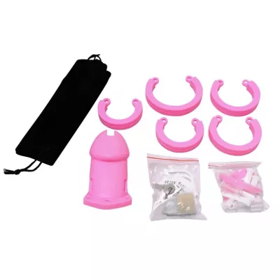 Пояс верности "Masturbation Control Long Pink"