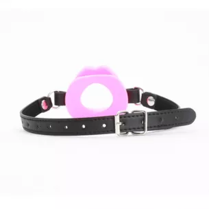 Кляп с кольцом губами "SMV Lip Open Ring Pink"