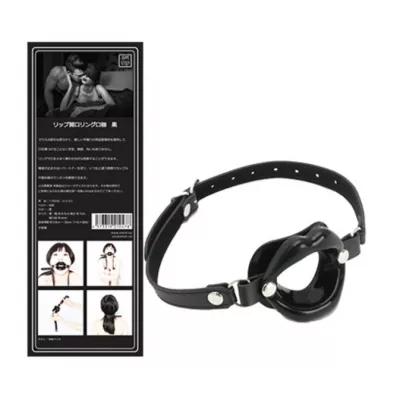 Кляп с кольцом губами "SMV Lip Open Ring Black"