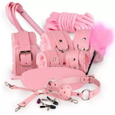 Набор для БДСМ игр "Super Instant SM10 Pink"