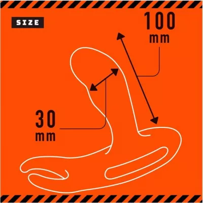 Вибратор с кольцом с негревом "Quake Back Vibrator 7"