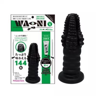 Анальная рельефная пробка "WA-NI Standard BLACK"