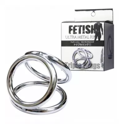 Кольцо эрекционное "Metal Triple Ring S"
