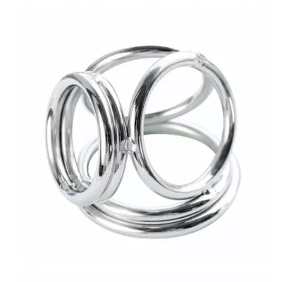 Кольцо эрекционное металлическое "Metal Quad Ring L"