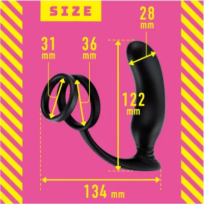 Кольцо с вибратором простаты "Remote Back Vibe 9 W ring"
