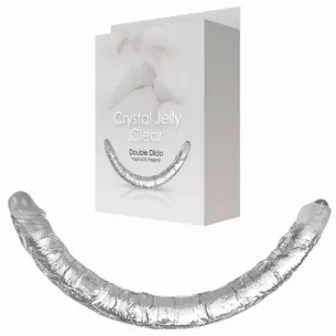 Фаллоимитатор двусторонний "Crystal Jelly TM Clear"