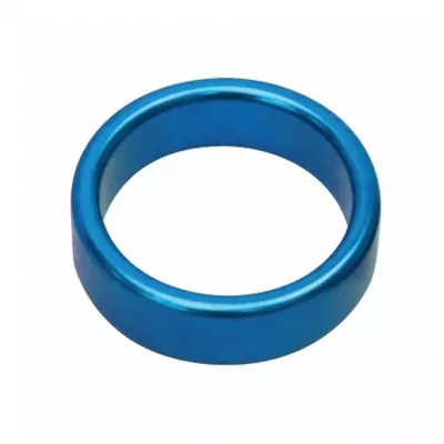 Кольцо эрекционное "Metal Wide Ring S Blue"