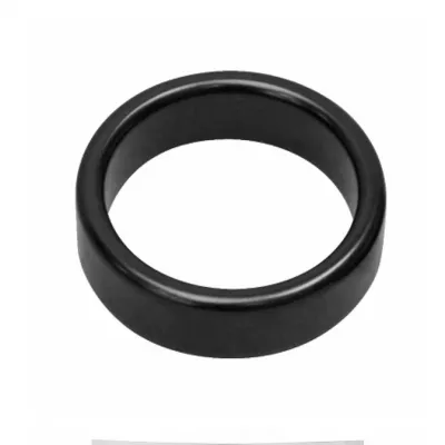 Кольцо эрекционное "Metal Wide Ring S Black"