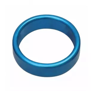 Кольцо эрекционное "Metal Wide Ring M Blue"