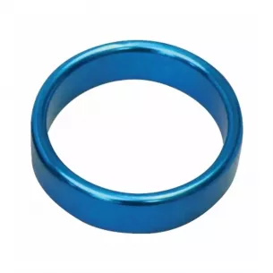 Кольцо эрекционное "Metal Wide Ring L Blue"