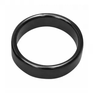 Кольцо эрекционное "Metal Wide Ring L Black"