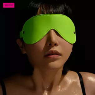 Светящаяся маска на глаза "HIKARI SM EYE-MASK GREEN"