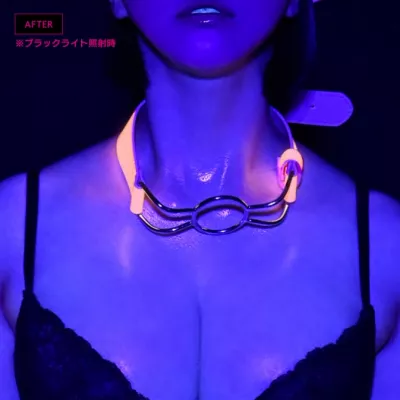 Светящийся кляп с кольцом "HIKARI SM KUCHI-KASE PINK"