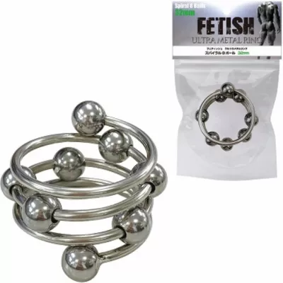 Кольцо эрекционное "Fetish Metal Ring Spiral 32"