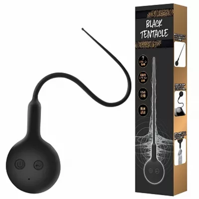 Уретральный вибростимулятор "Black Tentacle TM"
