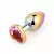 Анальная ювелирка радужная "Heart Plug Pink S"