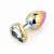Анальная ювелирка радужная "Heart Plug White S"