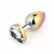 Анальная ювелирка радужная "Heart Plug White M"