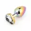 Анальная ювелирка радужная "Heart Plug White L"